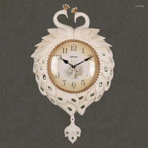V￤ggklockor pendel vit kreativ klocka modern design lyx ovanlig 3d tyst j￤tte antik 80 cm relojes konst