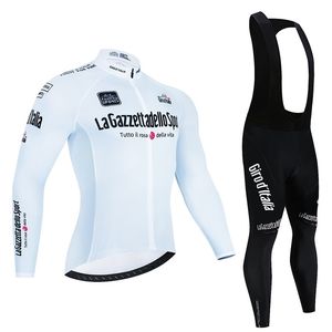 Cycling Jersey Sets Tour De Italy D'ITALIA Set Premium Anti-UV Long Sleeve Downhill Suits Autumn Quick-Dry Pro Racing Uniform 221104