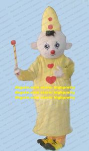 Cute Baby Darling Jester Mascot Costume Harlequins Jack-Pudding Lambkin Clown Buffoon Joker Bright Eye Red Nose No.5242 FS