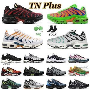 2023 Sunset Gradient TN Plus Classic Running Shoes For Men Designer Shoe Terrascape Trainers White Kumquat Black Marina Sneaker Outdoor TNS Hyperjordon Jordab