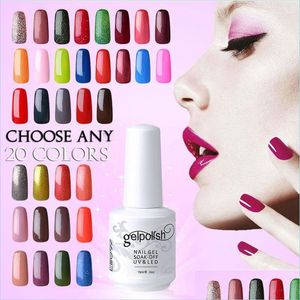 Nail Gel Wholesaleelite99 15Ml Pick 20 Colors Soak Off Uv Nail Gel Color Polish Professional Long Lasting Nails Varnish Drop Deliver Dh4Z3