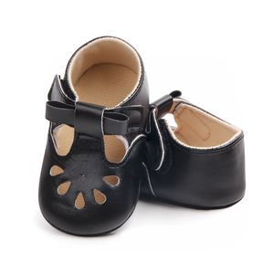 Baby Girl Sandals Summer First Walkers Flower Pu Girls Plat Platt Anti-halk Soft-Sole Crib Shoes