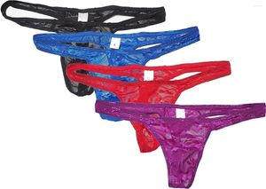 Completo da yoga Slip in nylon da uomo Perizoma perizoma Intimo in pizzo Pantaloncini con retro a T