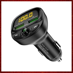 CC441 Multi-Functional 3.4A Fast Car Charger FM Transmitter Bluetooth Player Dual USB Cigarette Lighter MP3 TF Music Car Kits