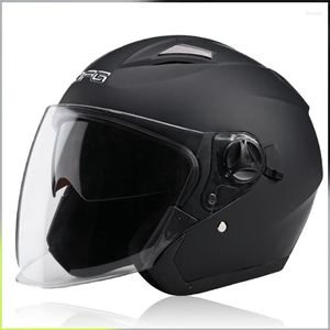 Caschi Moto Casco Aperto 3/4 Doppia Lente Multicolor Optional Cappello Rigido Unisex Per Scooter