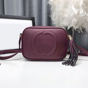 5A Quaste Kameratasche Damen Designer Clutch Taschen Einfarbige Umhängetaschen Echtes Leder Schultergurt Hochwertige Reißverschluss Geldbörsen