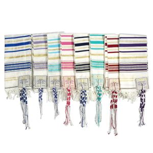 Шарфы Je Tallit Scarf Menwomen Shawl Молитва Израиль Стай -Полиэстер Пашмина 50x180см 221103