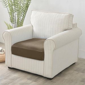 Stuhlbezüge 1 STÜCK Samt Sofabezug Elastisches Sitzkissen für Couch Wohnzimmer Schonbezug Schonbezüge 1/2/3/4