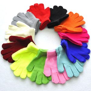 4-11 years old Winter knitted warm gloves for children of primary school students Christmas gifts Kids Socks