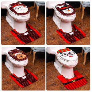 Toilet Seat Covers Year Xmas Decoration Christmas Ornament Navidad Gifts Decorations For Home Santa Claus Lid Cover