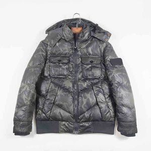 Winter-Kapuzenjacke, leichte Daunenparka für Herren, Camouflage, lässig, warm, Sportbekleidung, einfache Paarjacke, europäische und amerikanische berühmte Marke