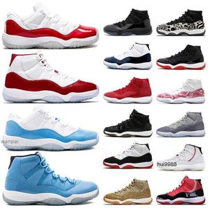 2023 11s Erkek Boy Basketbol Ayakkabıları Tasarımcı Jumpman 11 Rettors Üniversitesi Mavi Ultimate Çeşitlilik Kırmızı Kiraz Düşük Pur Mor Violet Sneakerjordon Jordab