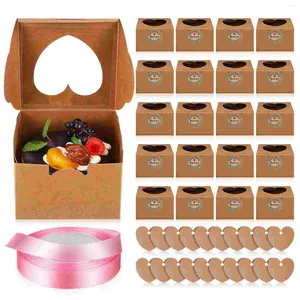 Кекс -коробка для подарочной упаковки коробка коробочка торт крафт -контейнеры -носитель для кекса для кекса -контейнер отдельный одно упаковочный держатель
