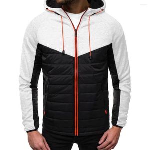 Men's Down ZOGAA Fashionable Zipper Hooded Cotton Jacket