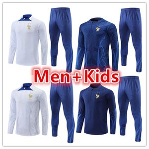 2022 2023 conjunto de camisa de treino de treino de futebol masculino masculino clube francês 22 23 conjuntos de camisas de futebol masculinas conjuntos de jaqueta de jogging survetement pé chandal futbol