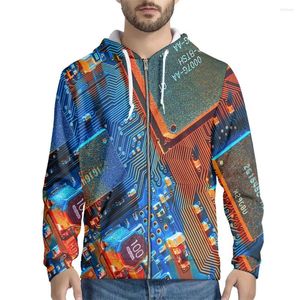 Moletons masculinos NOPERSONALIDADE Lazer de inverno espessado jaqueta macho componente eletrônico componente eletrônico Coat de menino ao ar livre suéter quente com capuz