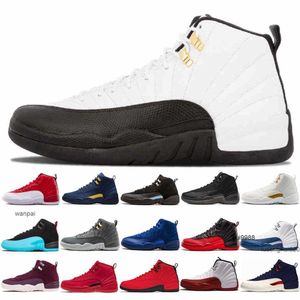 2023 Twist 12 Mens Basketball Shoes 12S XII Класс Такси 2003 г. Красная темно -серая гамма Французский голубой университет Золотые кроссовки FIBA ​​Jordab Jordab