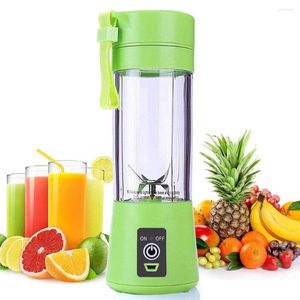 Juicers Portable Mini Fruit Juicer Cup 400 ml Squeezer Electric Mixer USB Laddning 4 Blades Vegetabilisk mixer Milkshake