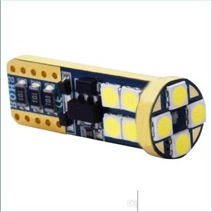 自動車電球2PCS 100 CANBUSエラーなしT10 LED駐車駐車場500LMスーパーブライト3030 SMD W5WリーディングランプWY5WウェッジテールサイドBB DR DHHGC