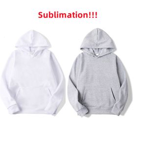 Sublimation Blank Hoodies White Hooded Sweatshirt for Women Men Letter Print Long Sleeve Shirts for DIY