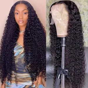 13x4 Loose Deep Wave Frontal Wig HD Lace Front Human Hair Wigs For Women Water 30 Inch Brazilian Curly