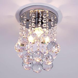 천장 조명 Morden K9 Crystal Corridor Led Light Lustrous Lamps round rustrous 램프 주방 둥근 현관 장식