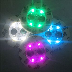 Bottle Stickers Coasters LED Lights Battery Powered Party Drink Cup Mat Christmas Vase New Year Festival Decoration