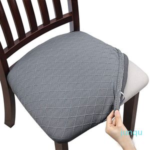 Крышка стулья столовая сиденье спандекс жаккардовый крышка съемной эластичной подушки для обивкой