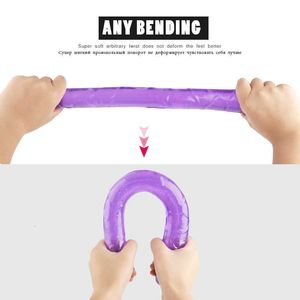 大人のおもちゃ玩具マサージャーマッサージエロティックジェリーアナルバットプラグ現実的な膣人工陰茎Gスポットマッサージダブルディルドおもちゃ