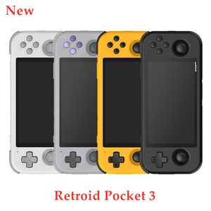 Portabla spelspelare Retroid Pocket 3 Retro Handheld Console 4,7 tum Pekskärm Android 11 Video S Consoles TV Out Gaming Box Gifts 221104