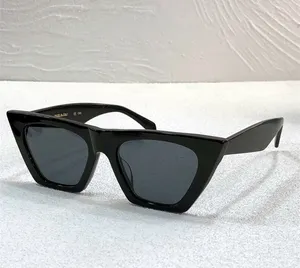 Modische, klassische Designer-Sonnenbrille 41468 für Damen, Vintage, charmante Sonnenbrille mit Katzenaugenrahmen, Sommertrend, vielseitiger Stil, Anti-Ultraviolett, mit Etui