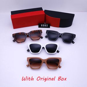 2022 óculos de sol designers Óculos de sol para mulheres relaxam lentes de proteção de moda de piloto de praia UV400 4 estilos de estilos com caixa original
