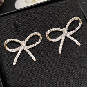 Table Clocks NIGO Bow Ribbon Stud Earrings Necklace Zircon 925 Sterling Silver Accessories Jewelry #nigo81217