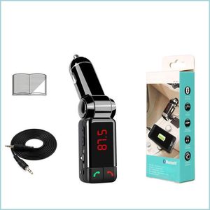 Kit de carro bluetooth mais recente carro bluetooth kit fm sem fio o transmissor de receptor mp3 player mãos USB Modator Drop entrega 202 dht7m