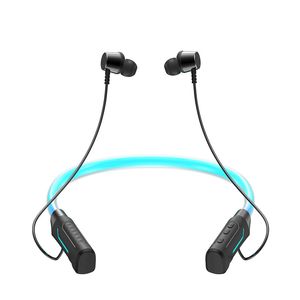 Mobiltelefonörlurar Neck Bluetooth Power Display trådlös halsmonterad headset Sport Dual Battery Ultra Long Standby Motion Light JG4