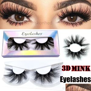 False Eyelashes 1Pair 3D False Eyelashes Thick Natural Soft Lashes Wispies Fluffy 100 Cruelty Makeup Drop Delivery Health Beauty Eyes Dhsi2