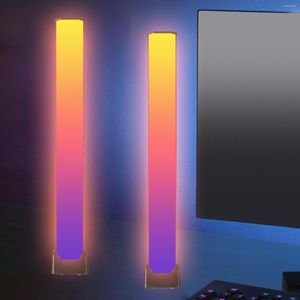 Table Lamps LED Ambient Light Mood Lights Colorful USB Rechargeable Night Lamp Bars For Gaming Bedside TV Backlight Home Living Room