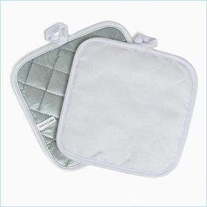 Mats Pads Sublimazione Vuoto Cuscino fai da te Piatto da cucina Ciotola Pentola Insating Mat Resistenza alle alte temperature Pads Decorazione della tavola 6Yp Dhlil