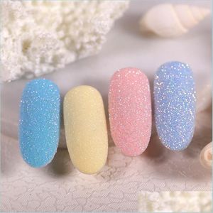 Nail Glitter Nail Glitter 1 Box Powder Sugar Starlight Effect Chrome Trafine Colorf Art Diy Pigment Dust Drop Delivery Health Beauty Dhpwk