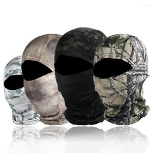 Bandanas taktyczny kamuflaż maska ​​pełna twarz maska ​​na okładkę szybkiego suszonego kolarstwa polowania wspinaczka na zewnątrz sport