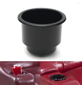 Drink Holder 1x Universal Black Plastic Vehicle Mounted Cup Recessed Can Bottle Insert For Car Truck Yacht