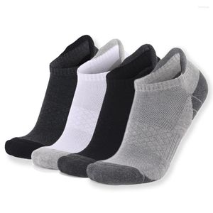 Meias masculinas de baixo corte masculino de algodão algodão não deslizamento Neutro Casual Casual Respirável Tube Socken Running Cycling Sports Summer