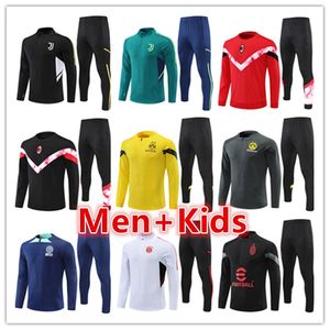 2022 2023 Mens Kids Tracksuits Conjunto 22 23 homens Kid Football Training Suit Soccer Tracksuit Kits Jacket Jasting Sets Sobreviver