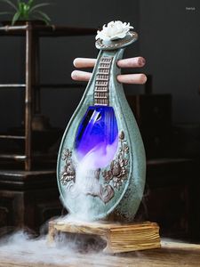 Figurine decorative Ornamenti d'acqua che scorre Circolano Soggiorno Decorazione cinese Desktop Ceramica Ornamento per la casa Umidificatore ad atomizzazione