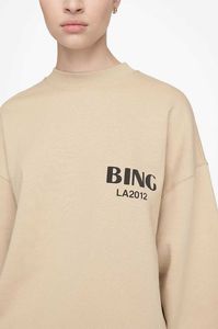 Jaci女性スウェットシャツBing Laレタープリントブラシブラシラウンドネックルーズぬいぐるみデザイナープルオーバーパーカー高品質