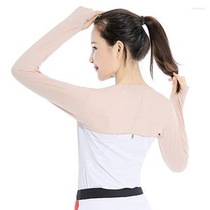 Knäskyddsjal ärmar Cool arm är perfekta för kvinnor att bära utomhussport UV-resistent kylning