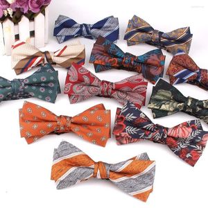 Bow Ties Jacquard Floral Bowtie Fashion Tie For Women Butterfly Knot Groom Cravats Bowties Wedding Party Groomsmen