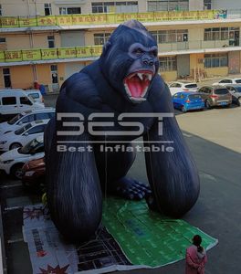 8M Custom giant advertising Inflatable a big The gorilla Model for decoration blower up King kong plant inflatable statue