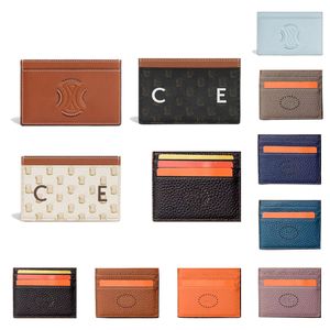 Damskie męskie portfele hermee torebki karty portfel luz mody z pudełkiem gładkie damskie uchwyty na karty projektant Kluczowe torebki