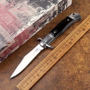 440C steel folding knife Wooden handle outdoor camping hunting self-defense jungle adventure EDC tools fruit jackknife